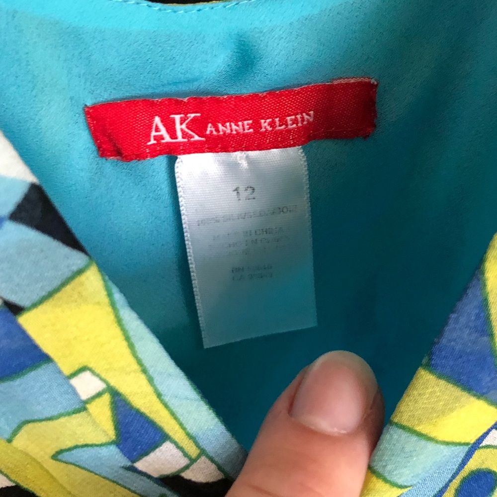Anne Klein Colorful Patterned blouse